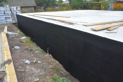 Waterproofed Foundation